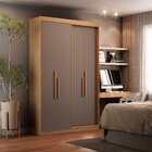 Guarda Roupa Solteiro 4 Portas Manila Cedro / Fendi