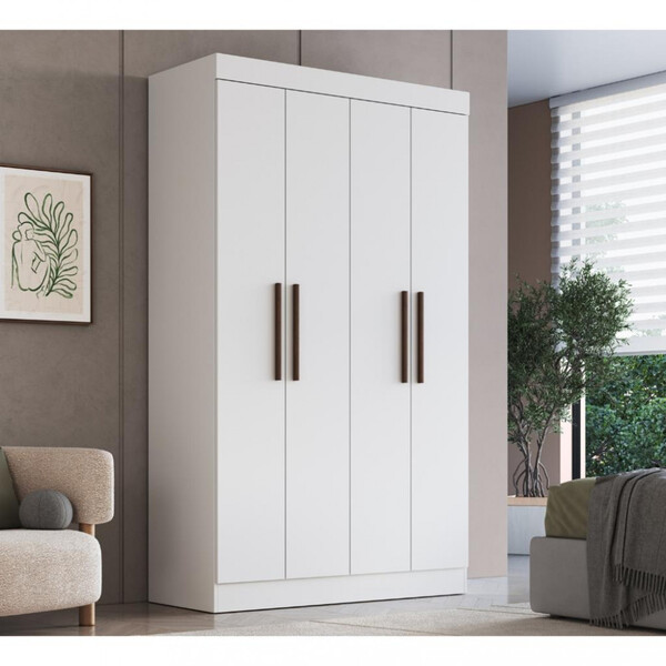 Guarda Roupa Solteiro 4 Portas Mdf New Recife Doripel