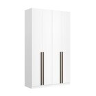 Guarda Roupa Solteiro 4 Portas Mdf Vicenzo Branco