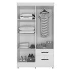 Guarda Roupa Solteiro 4 Portas Sandovalina Naturre Off White