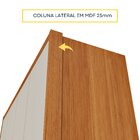 Guarda Roupa Solteiro 4 Portas Zelandia 165cm Espresso Móveis