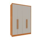 Guarda Roupa Solteiro 4 Portas Zelandia 165cm Espresso Móveis