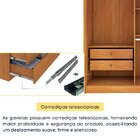 Guarda Roupa Solteiro 4 Portas Zelandia 165cm Espresso Móveis