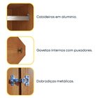 Guarda Roupa Solteiro 4 Portas Zelandia 165cm Espresso Móveis