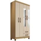 Guarda Roupa Solteiro 4p Com Espelho 3565 Incc