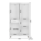 Guarda Roupa Solteiro 5 Portas 1 Gavetas 1005 Araplac