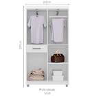 Guarda Roupa Solteiro 5 Portas 1 Gavetas 1005 Araplac