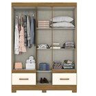 Guarda Roupa Solteiro 5 Portas 2 Gavetas Chale Briz Nature/of