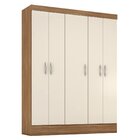 Guarda-roupa Solteiro 5 Portas Ásia Yescasa Amêndola/off-white