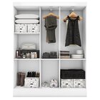 Guarda-roupa Solteiro 5 Portas Ásia Yescasa Branco
