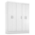 Guarda-roupa Solteiro 5 Portas Ásia Yescasa Branco