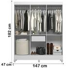 Guarda Roupa Solteiro 6 Portas 0380 Moval