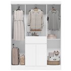 Guarda Roupa Solteiro 6 Portas 1 Gaveta Malu Espresso Móveis