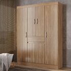 Guarda Roupa Solteiro 6 Portas 1 Gaveta Malu Espresso Móveis