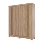 Guarda Roupa Solteiro 6 Portas 2 Gavetas B359 Briz Jequitibá