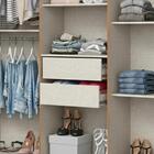 Guarda Roupa Solteiro 6 Portas 2 Gavetas B369 Nature/off Whit
