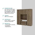 Guarda Roupa Solteiro 6 Portas 2 Gavetas C/ Painel De Tv