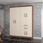 Guarda Roupa Solteiro 6 Portas 2 Gavetas Goiania Atualle Móve