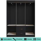 Guarda Roupa Solteiro 6 Portas 2 Gavetas Montevideu Doripel P