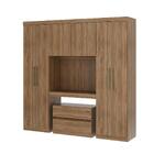 Guarda Roupa Solteiro 6 Portas 2 Gavetas Porto Carraro Freijó