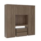 Guarda Roupa Solteiro 6 Portas 2 Gavetas Porto Legno Com Cabe