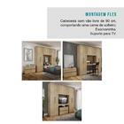 Guarda Roupa Solteiro 6 Portas 2 Gavetas Porto Noce Com Cabec