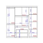 Guarda Roupa Solteiro 6 Portas 2 Gavetas Porto Noce Com Cabec