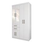 Guarda Roupa Solteiro 6 Portas 2 Gavetas Verona 6.2 Com Espel
