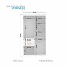 Guarda Roupa Solteiro 6 Portas 2 Gavetas Verona 6.2 Com Espel
