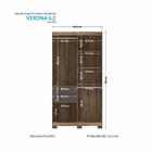 Guarda Roupa Solteiro 6 Portas 2 Gavetas Verona 6.2 Com Pés -