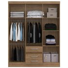 Guarda Roupa Solteiro 6 Portas 3 Gavetas Rp3630 Decibal