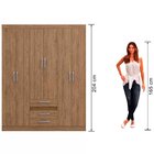 Guarda Roupa Solteiro 6 Portas 3 Gavetas Rp3630 Decibal