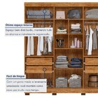 Guarda Roupa Solteiro 6 Portas 4 Gavetas Flórida 100% Mdf Ama