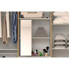 Guarda Roupa Solteiro 6 Portas Articuladas 2 Gavetas 100% Mdf