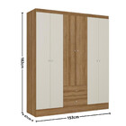 Guarda Roupa Solteiro 6 Portas Astro Thb