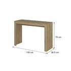 Guarda Roupa Solteiro 6 Portas Com Escrivaninha Vega Noce Com