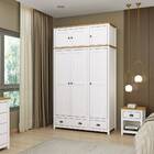 Guarda-roupa Solteiro 6 Portas E 2 Gavetas Com Maleiro Em Mad