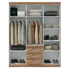 Guarda Roupa Solteiro 6 Portas E 3 Gavetas Com Espelho Havana