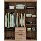 Guarda-roupa Solteiro 6 Portas E 3 Gavetas Star Fosco-santos