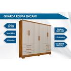 Guarda Roupa Solteiro 6 Portas E 6 Gavetas C/pés Encant Cumar