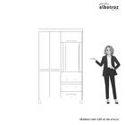 Guarda Roupa Solteiro 6 Portas Fusion Albatroz