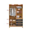 Guarda Roupa Solteiro 6 Portas Fusion Albatroz