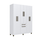 Guarda Roupa Solteiro 7 Portas 1 Gaveta Laguna Faimec