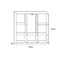 Guarda Roupa Solteiro 7 Portas 1 Gaveta Laguna Faimec