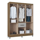 Guarda Roupa Solteiro 7 Portas 1 Gaveta Turin Poquema