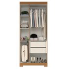 Guarda-roupa Solteiro 82,60cm 3 Portas 100% Mdf Papoulas Espr