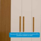 Guarda-roupa Solteiro 82,60cm 3 Portas 100% Mdf Papoulas Espr