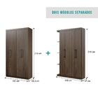 Guarda Roupa Solteiro 8 Portas 4 Gavetas Boreal Legno