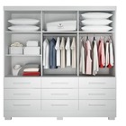 Guarda Roupa Solteiro- Capri -branco- Novo Horizonte
