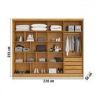 Guarda-roupa Solteiro  Galati 2 Portas 4 Gavetas Com Espelho